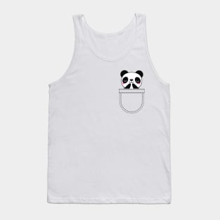 Kawaii panda in pocket Tank Top